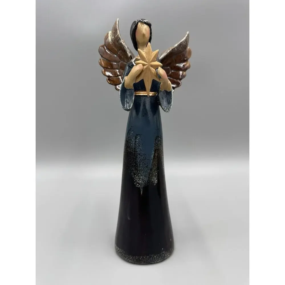 Rite Aid Angel Collection Christmas Angels Figurines Rustic Style 10” Lot Of 3
